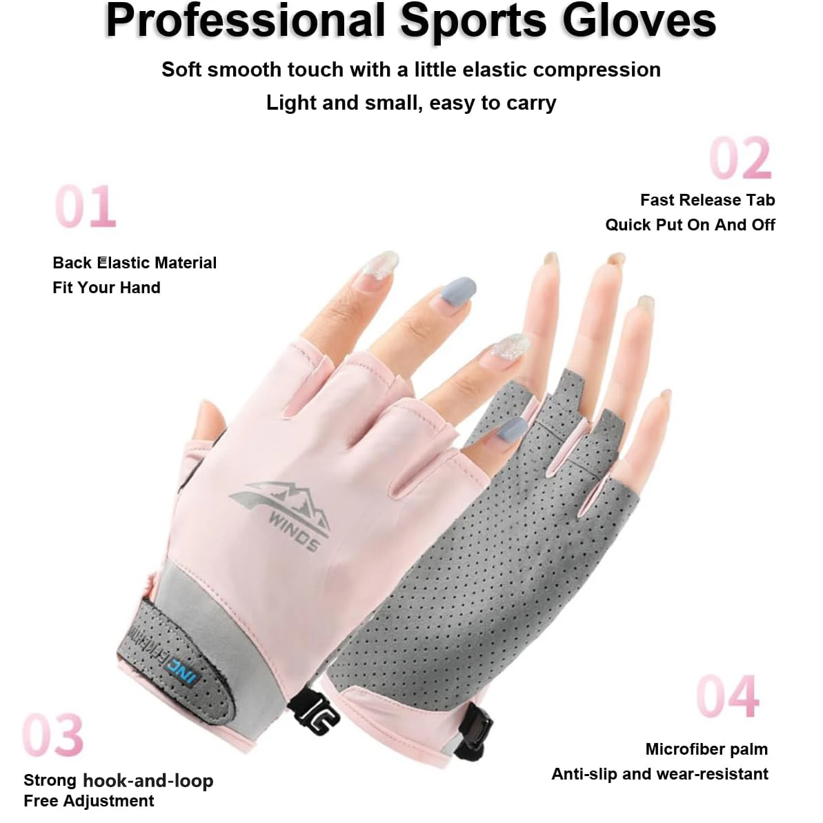 1 par de guantes sin dedos par - Fishing Boat Oar reseña y precio