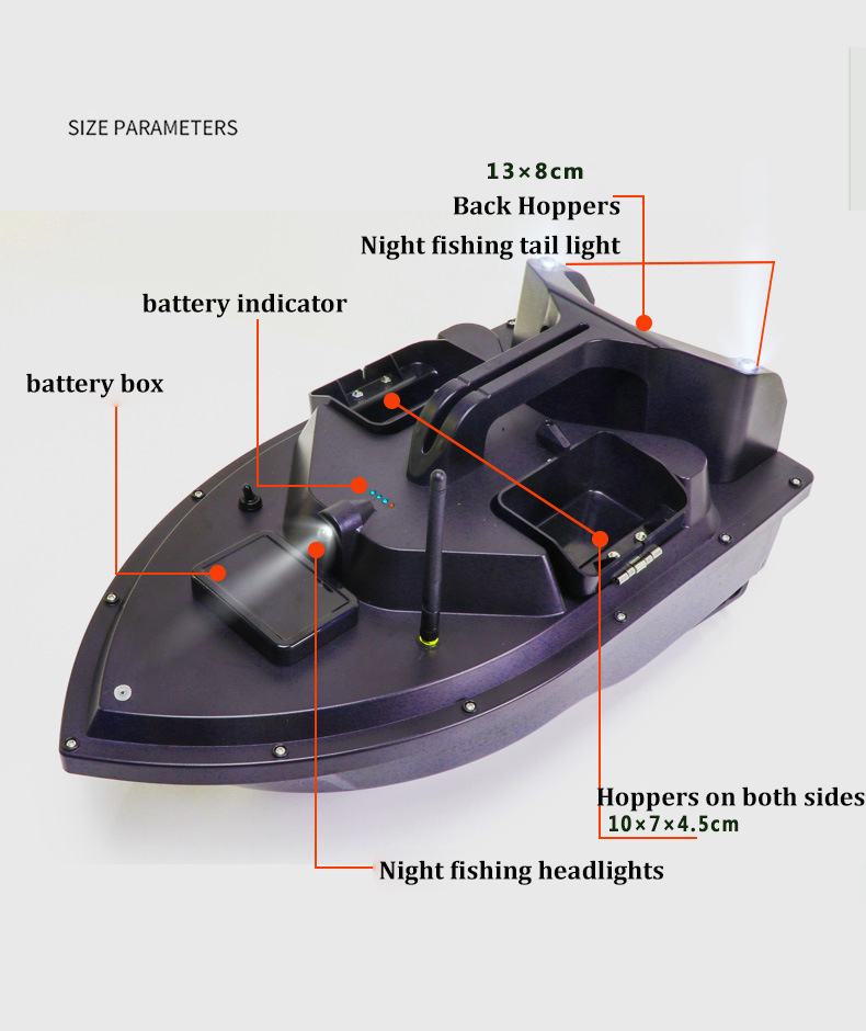 GPS RC Bait Boat buscador de p - Fishing Boat Gps reseña y precio