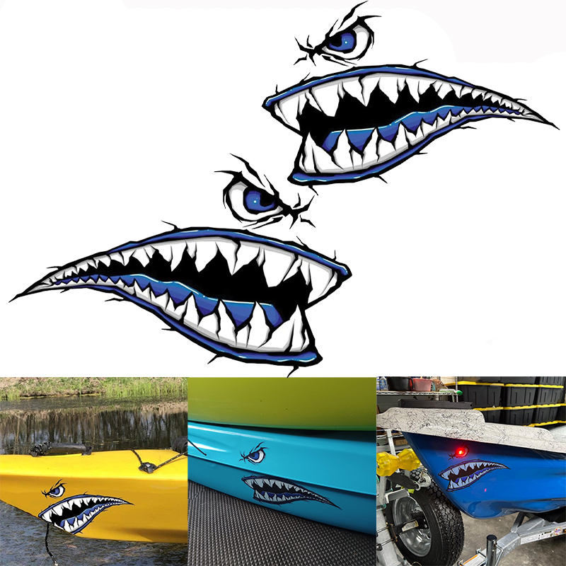 2 uds dientes de tiburón boca  - Fishing Boat Paddle reseña y precio