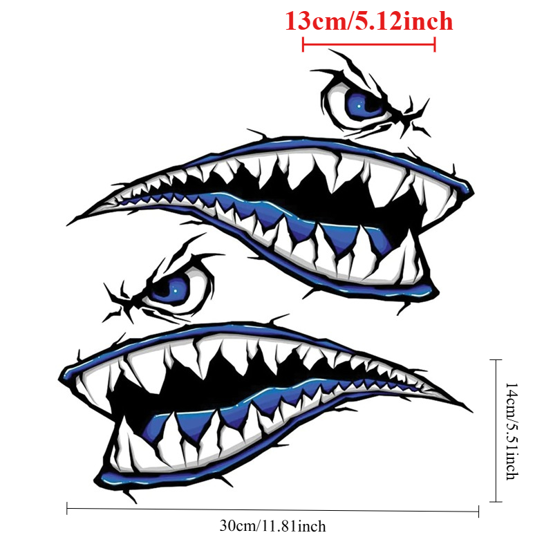 2 uds dientes de tiburón boca  - Fishing Boat Paddle reseña y precio