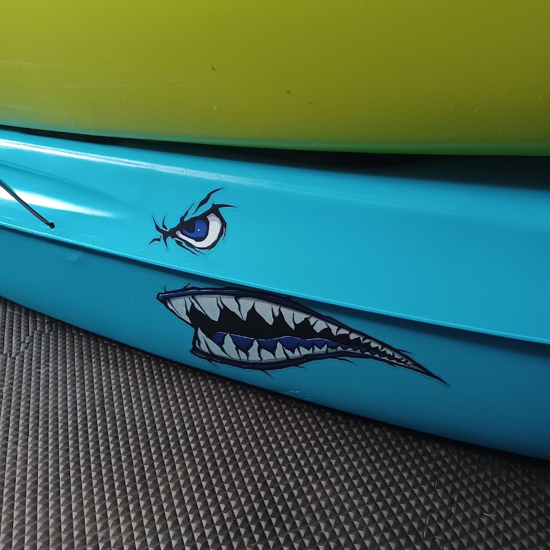 2 uds dientes de tiburón boca  - Fishing Boat Paddle reseña y precio